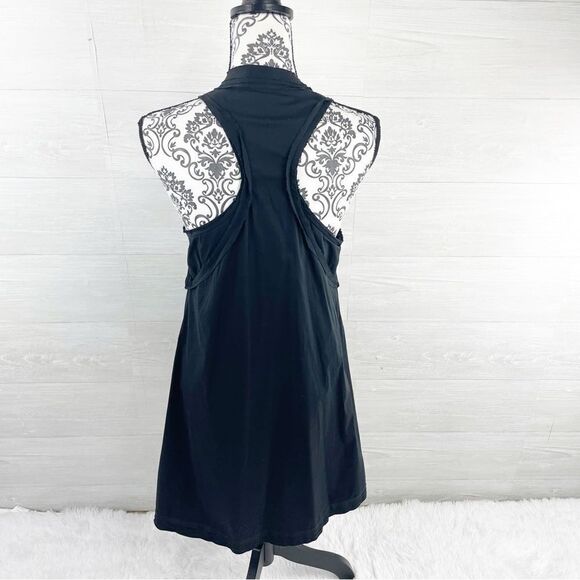 BCBGmaxazria Ruffle Racerback A-Line Cotton Blend Dress - Picture 7 of 10